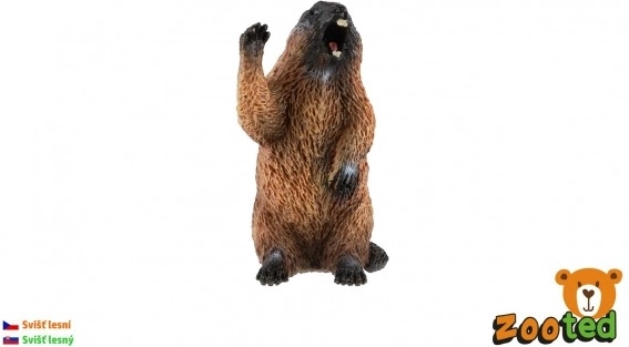 Plastic Marmot Figurine 6 cm
