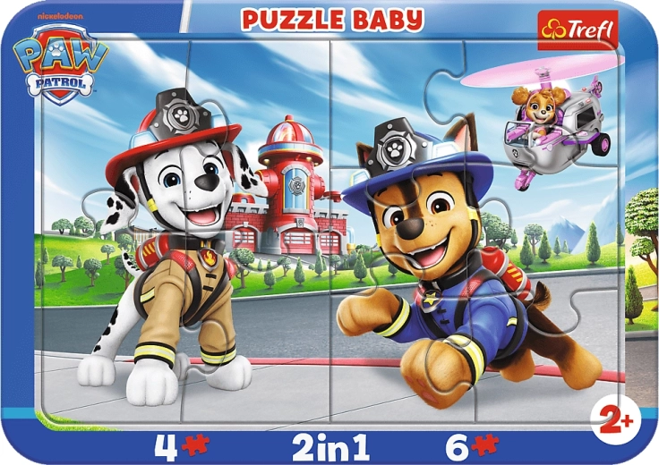 Бебешки пъзел Trefl Paw Patrol: приятели 2в1 (10 части)