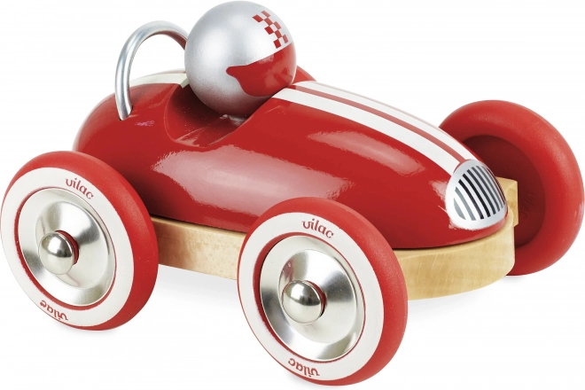 Дървена кола Roadster vintage червена