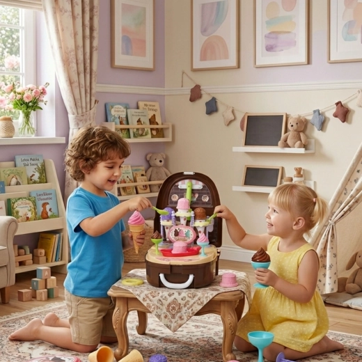 Fun for little ice cream sellers