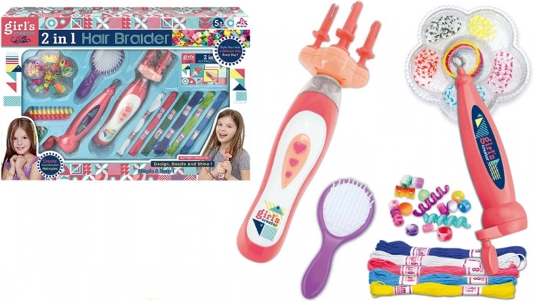 Battery-powered hair bead set