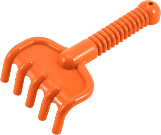 Rake for leveling and grooving the surface