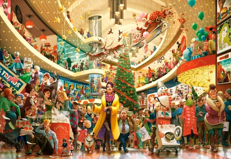 Castorland puzzle Art Collection: Crazy Shopping 1500 pieces