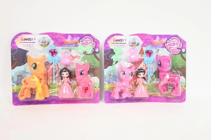 Mini Horses with Doll and Accessories
