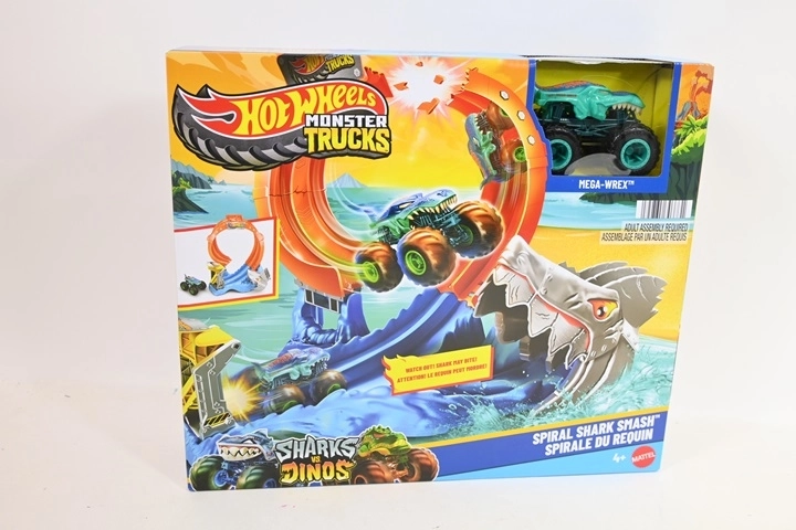 Hot Wheels Monster Trucks Хищна примка с количка Mega-Wrex