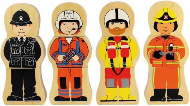 Дървен пъзел професии от Bigjigs Toys