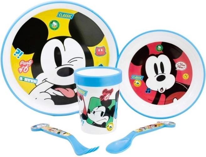 Plastic Mickey Mouse dining set, 5 pcs - 1 piece