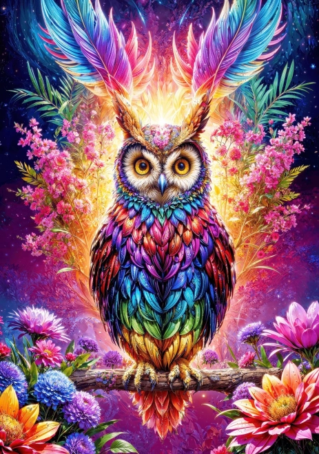 Enjoy the Neon Owl Puzzle 3000 pieces