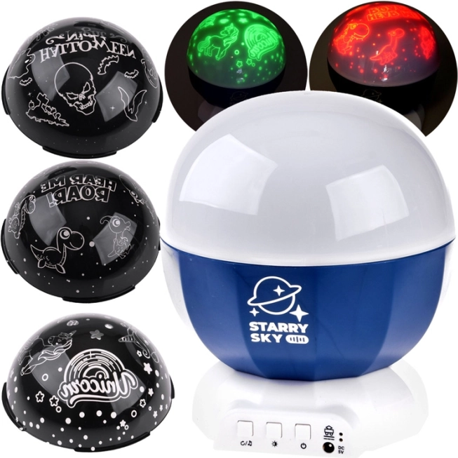 Star Sky Projector with Dinosaur and Halloween Themes