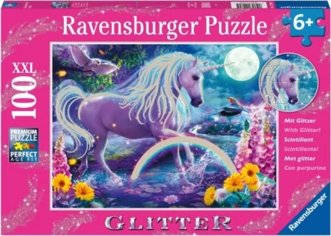 Ravensburger пъзел с блестящ еднорог 100 части
