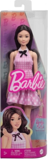 Barbie Fashionistas модна кукла в розова рокля с кариран десен