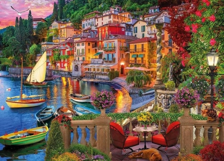 GIBSONS Lake Como Puzzle 1000 pieces