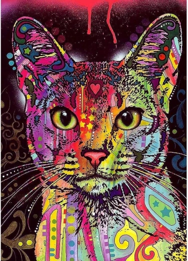 2000 Piece Puzzle Abyssinian Cat