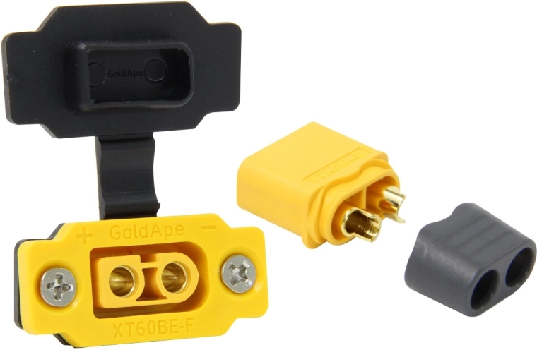 XT60 panel mount plug and socket connector with covers JAMARA