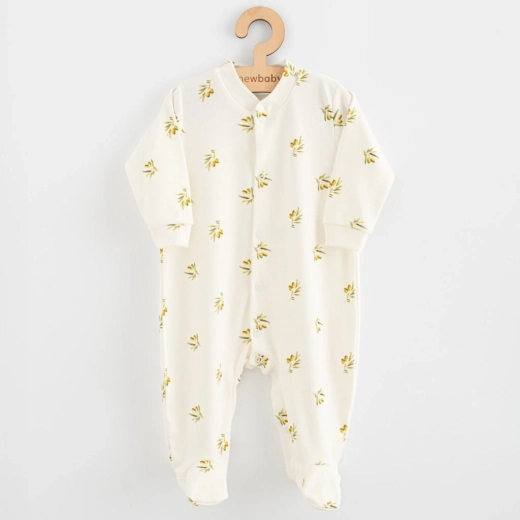 Бебешки гащеризон от органичен памук NEW BABY Маслини