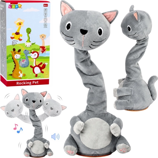 Plush Dancing Interactive Kitty with Music and Sounds, Grey