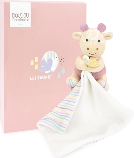 Doudou plush animal with blanket 11 cm