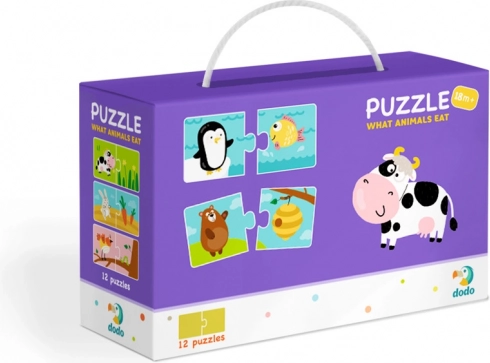 DODO пъзел Какво ядат животните? 12×2 части