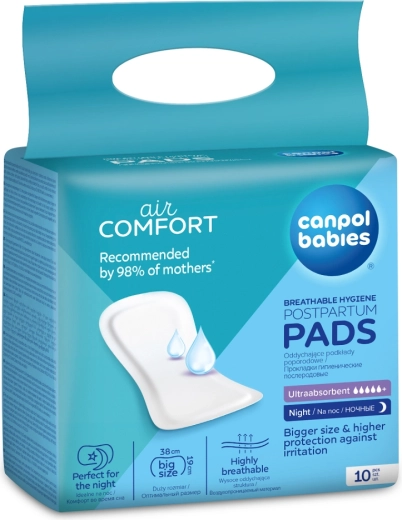Canpol Babies следродилни превръзки за нощта 10 бр.