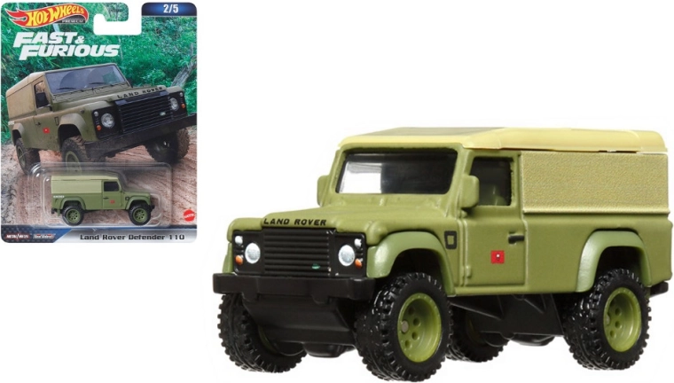 Hot Wheels Land Rover Defender 110 – колекционерски модел Fast & Furious 1:64