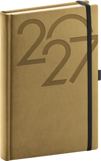 Notique Ajax дневен бележник 2027 златен 15 × 21 cm