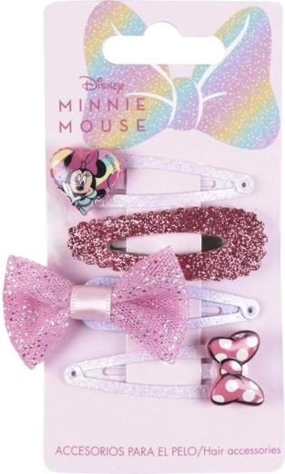 Комплект от 4 фиби за коса Minnie - Cerda