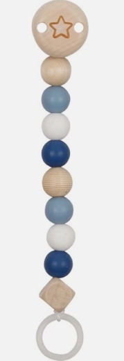 Goki pacifier clip chain with star