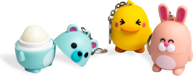 Practical keychain: balm always at hand