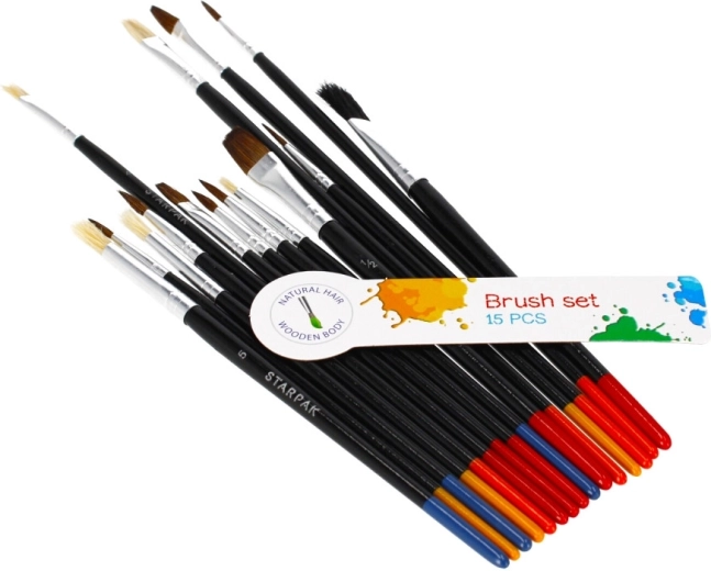 15 brushes for various techniques