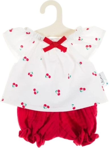 Muslin set for 32 cm dolls cherry