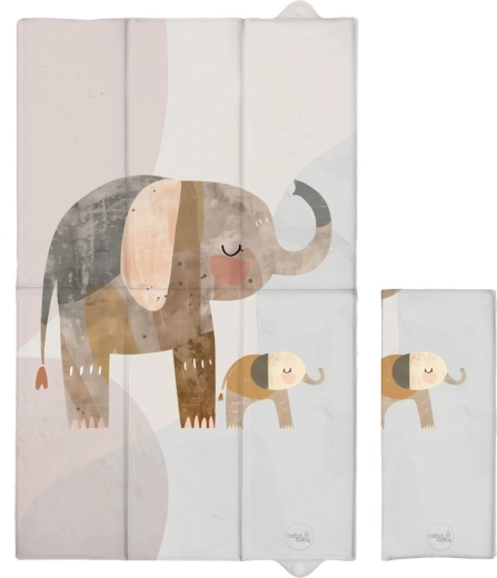 Ceba Baby пътна подложка за повиване basic elephant family 80 × 50 см