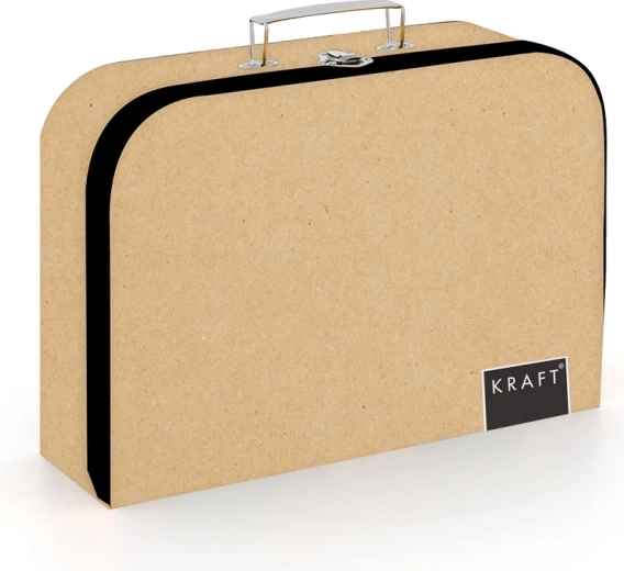 Ламинирано куфарче KRAFT nature 34 cm
