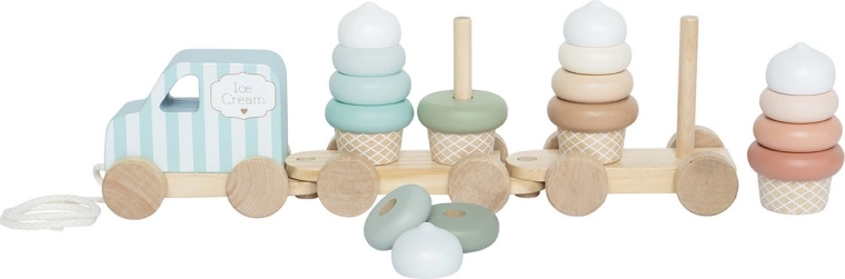Stackable ice-cream cones in pastel colors