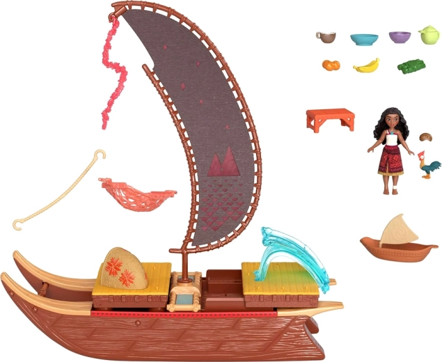 Moana and Heihei ready for an adventure