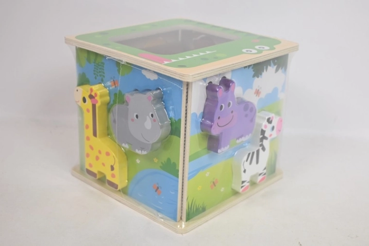 SmilyPlay Zoo Shape Sorter Cube