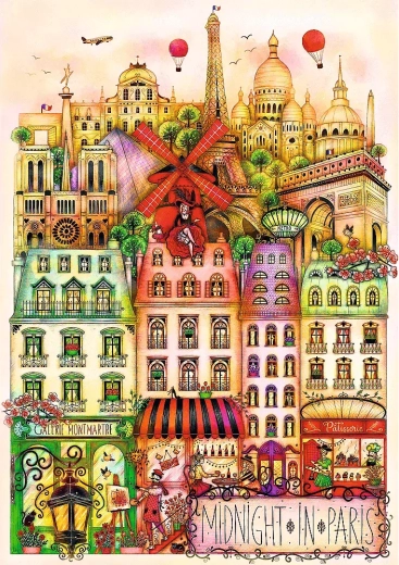 Puzzle TREFL Premium Plus Midnight in Paris 1000 pieces