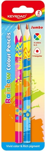 Пастели KEYROAD Magic jumbo триъгълни, 2 бр.