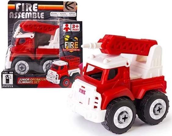 Screw-together fire truck - 1 piece