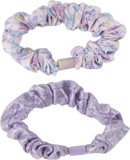 Fabric scrunchies for gentle hair tying