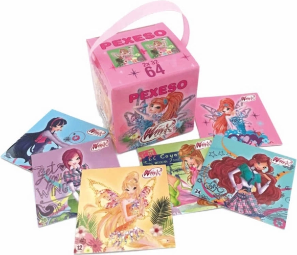 Akim memory matching game in a box with ribbon Winx Club (64 cards)