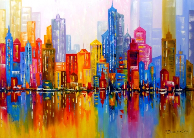 Rainbow City Puzzle 1000 Pieces ENJOY
