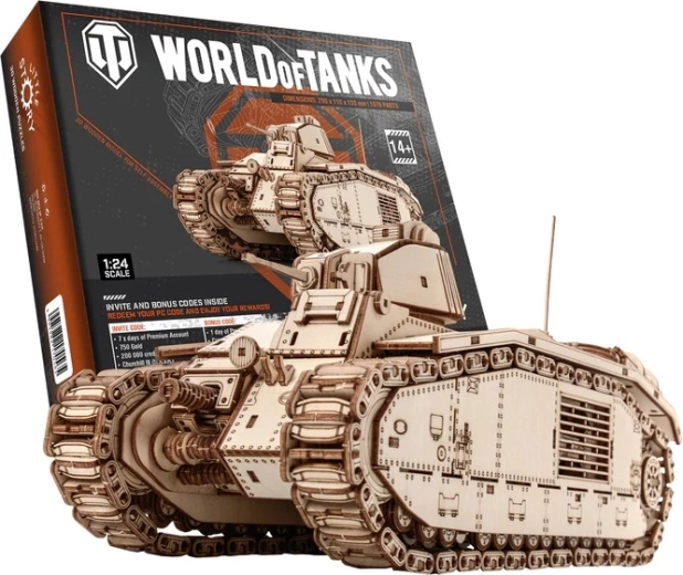 Little Story 3D дървен пъзел World of Tanks Char B1