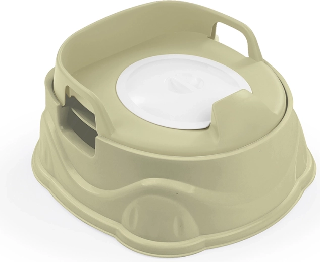 3-in-1 kids’ potty with toilet seat and step stool, light green