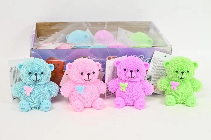 Glowing rubber anti-stress gummy bear
