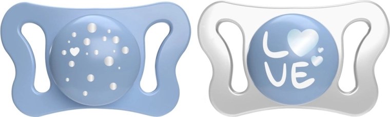 Chicco Physioforma Micro silicone pacifier 0–2 months for boys, 2 pcs