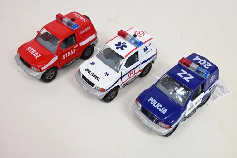 Rescue off-road vehicle with lights and sounds (police / ambulance / fire brigade)