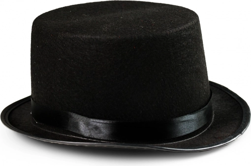 Elegant Black Top Hat for Adults