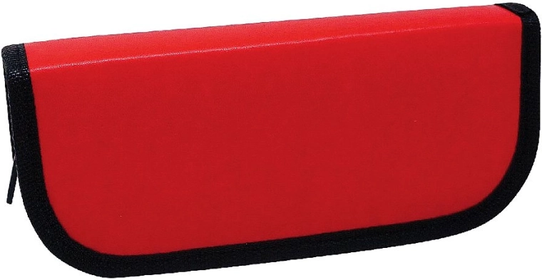 Large faux leather case with 6 loops, red