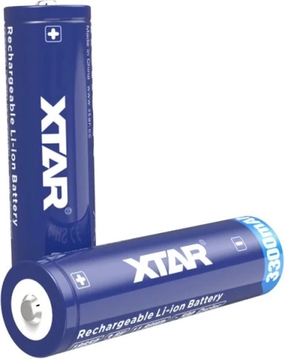 XTAR 18650 Li‑ion Rechargeable Battery 3.6 V 3300 mAh with Protection - 1 pc