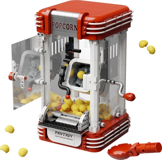 Transparent popcorn chamber and rich details